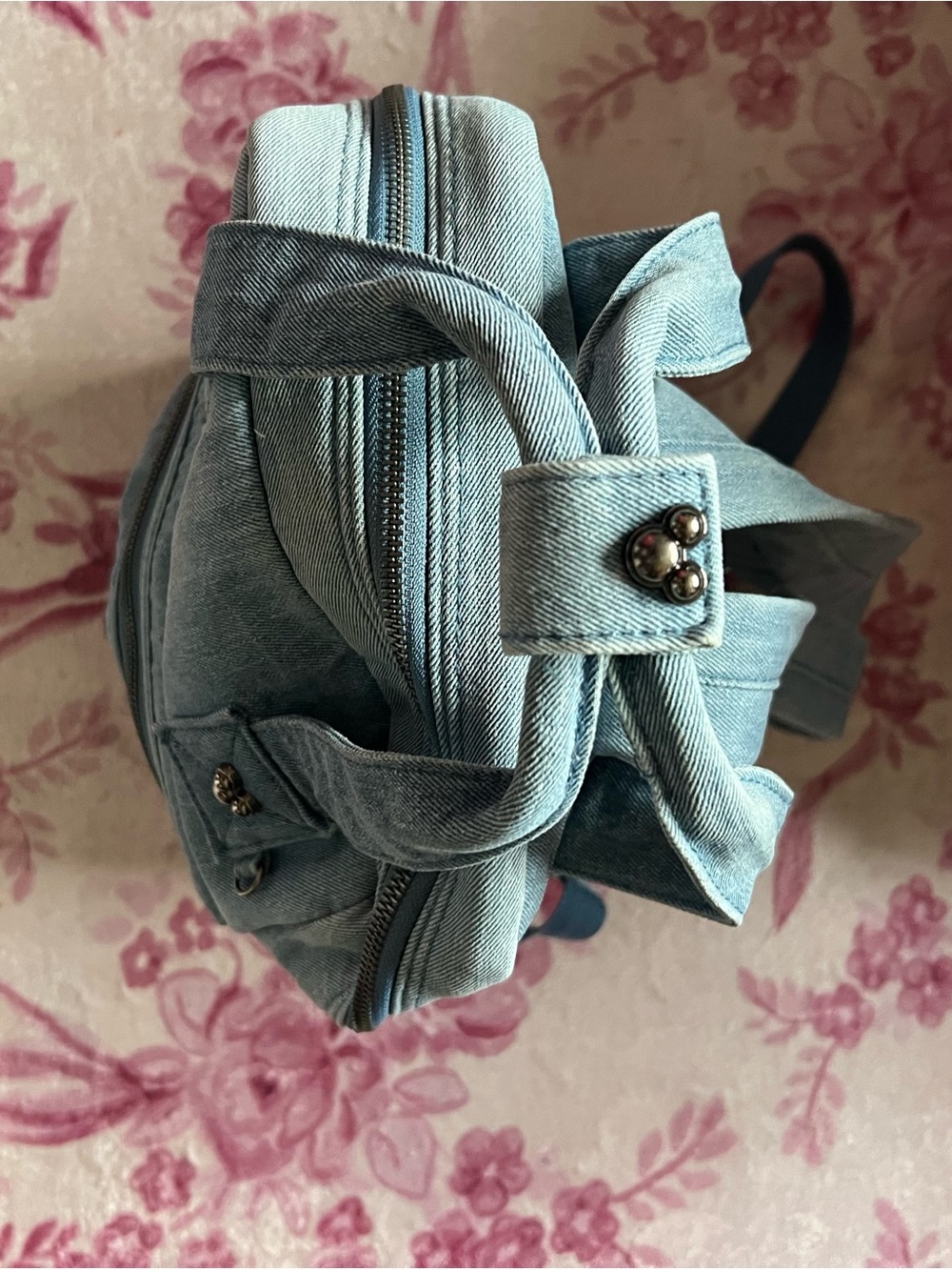 Disney Light Blue Denim Backpack - Picture 2 of 5